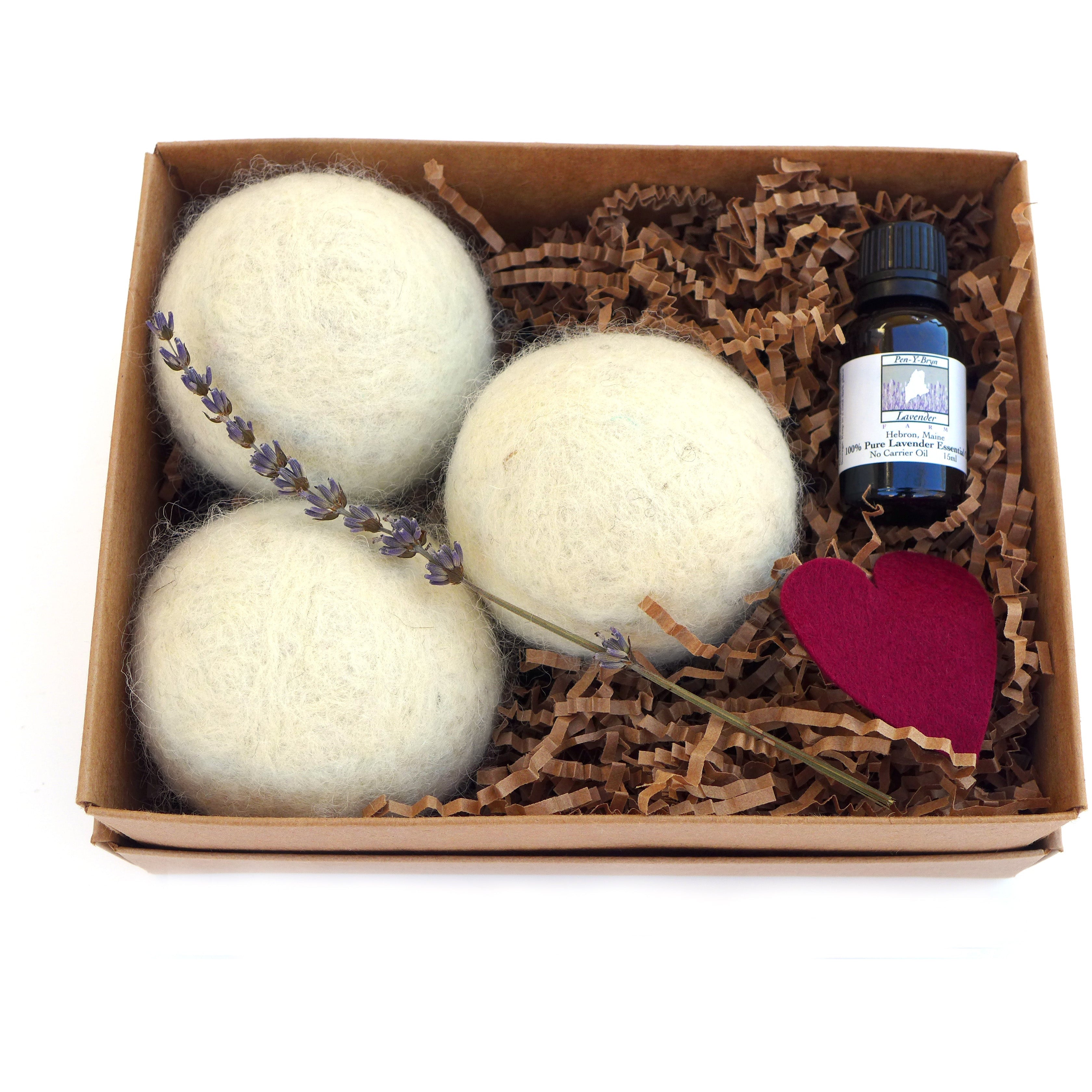LooHoo Wool Dryer Balls Gift Box — Lavender & Oil