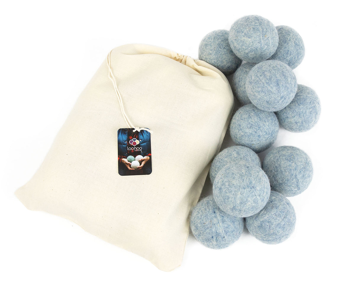 LooHoo Wool Dryer Balls - 12 Pack