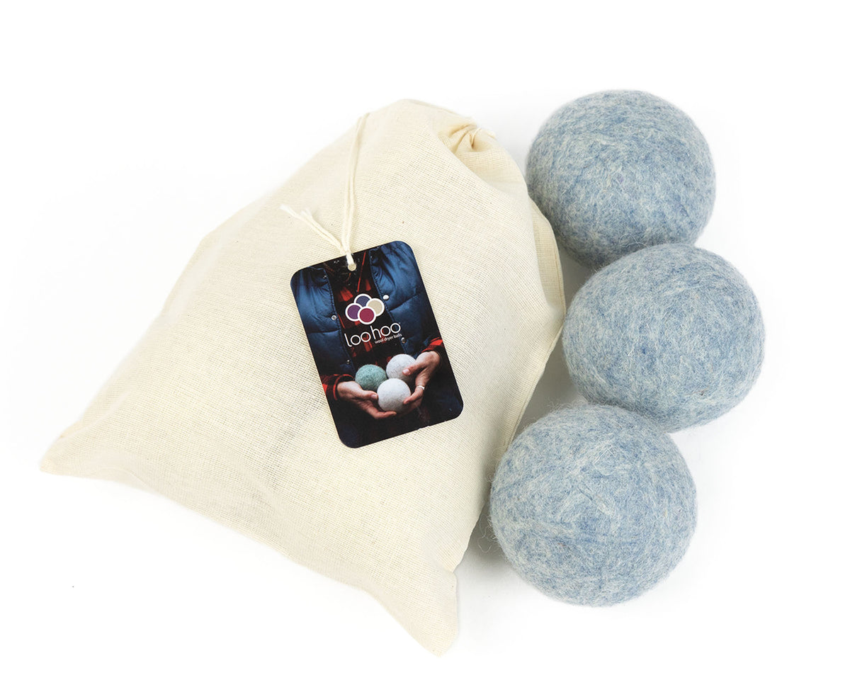 LooHoo Wool Dryer Balls - 3-Pack