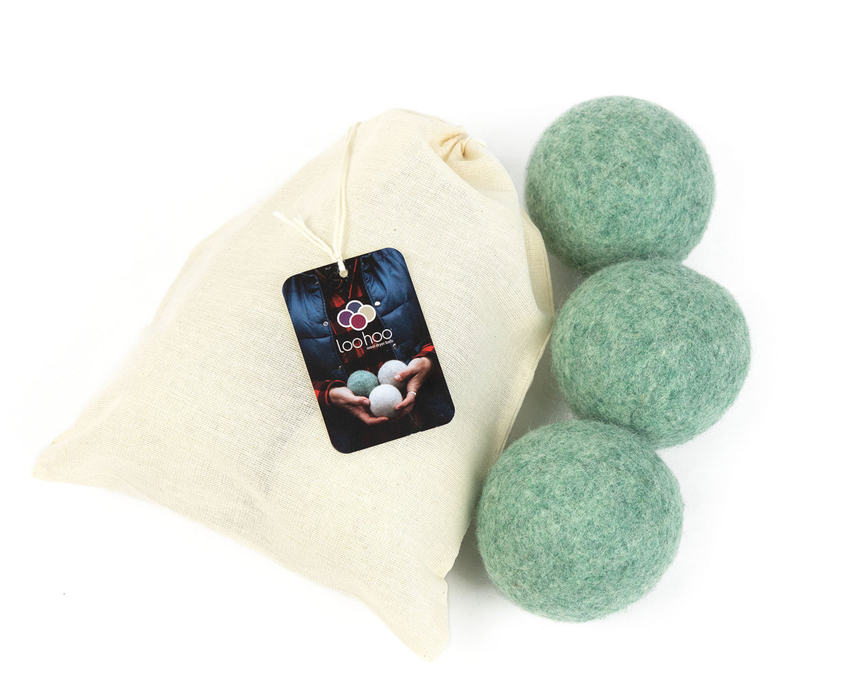 LooHoo Wool Dryer Balls - 3-Pack