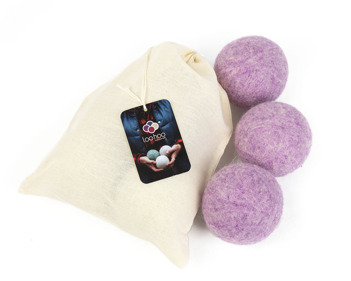 LooHoo Wool Dryer Balls - 3-Pack