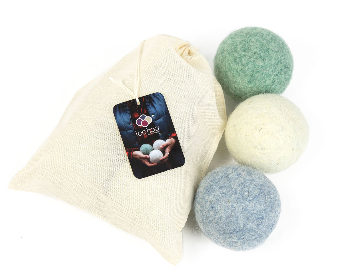 LooHoo Wool Dryer Balls - 3-Pack