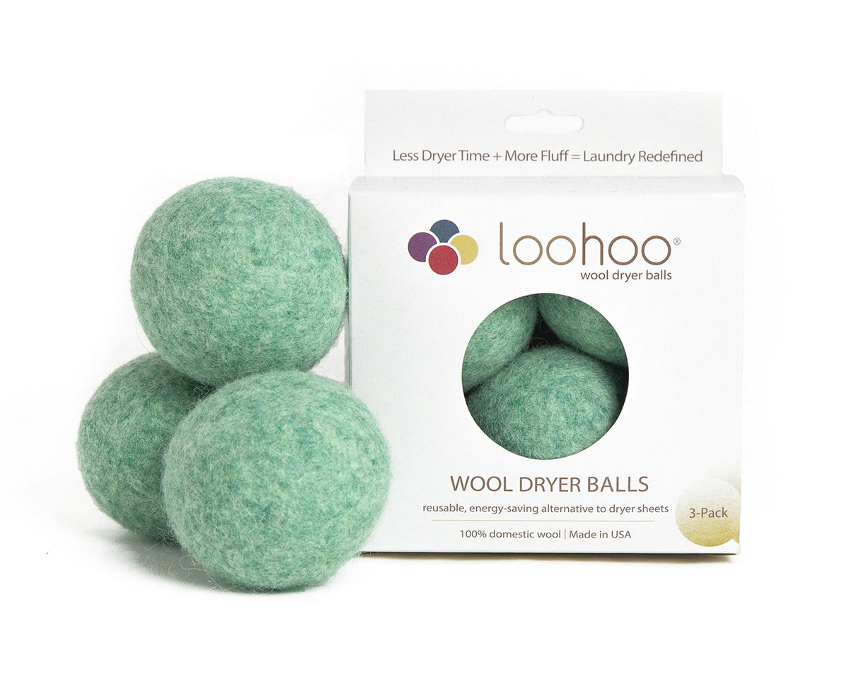 LooHoo Wool Dryer Balls - 3-Pack