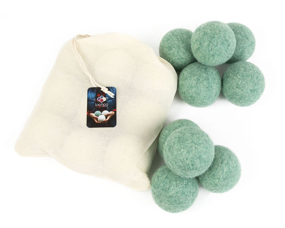 LooHoo Wool Dryer Balls - 9-Pack