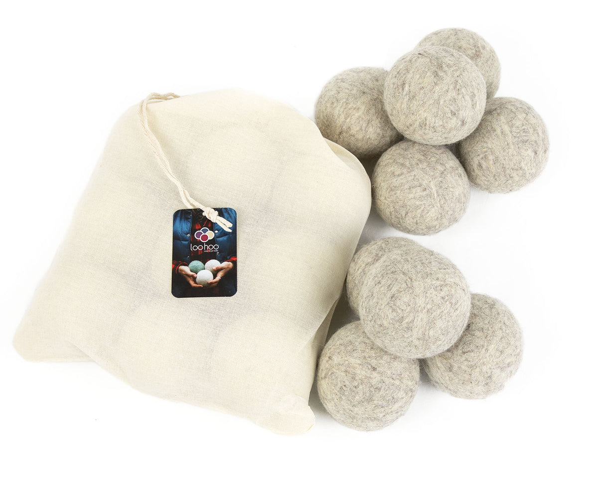 LooHoo Wool Dryer Balls - 9-Pack