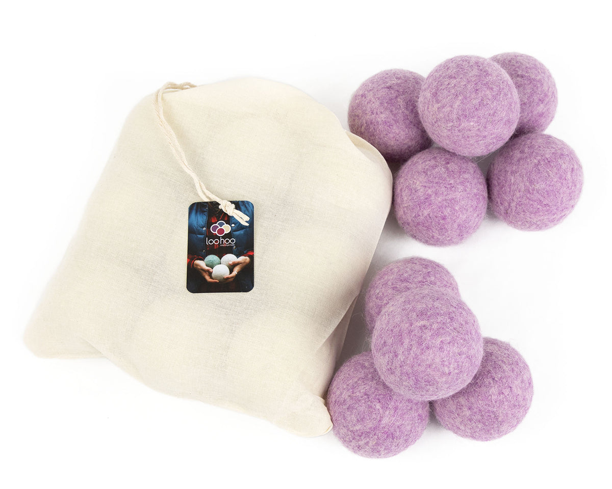 LooHoo Wool Dryer Balls - 9-Pack